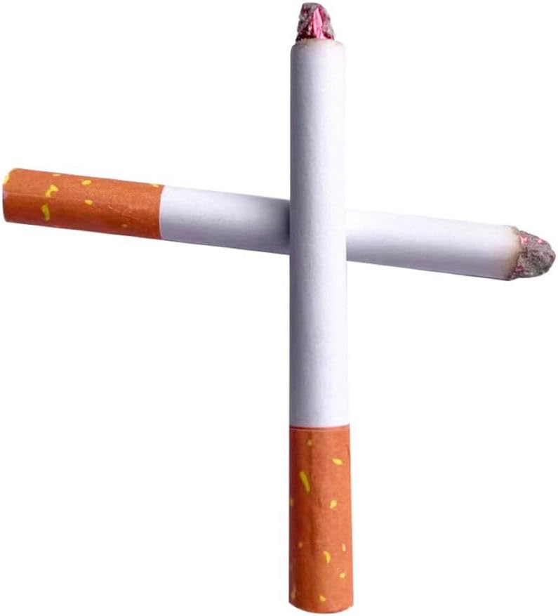Fake Cigarettes,3.25 Inch Fake Puff Cigarettes(Pack of 24),Blow Smoke, Faux Cigs with a Realistic Look Durable/Realistic - Ideal For Themed Parties/Theatrical Performances