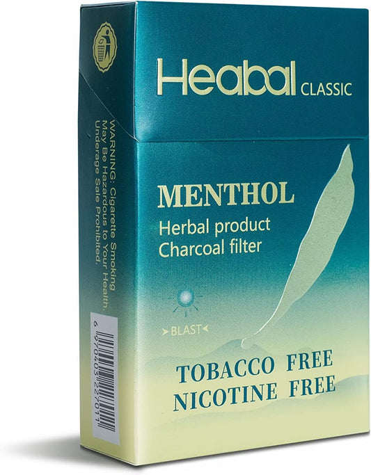 HEABAL Herbal Cigarettes - Nicotine Free and Smoke Free 20 pcs (Mint)