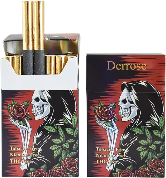 Derrose® Herbal Cigarette Smoke-free Nicotine-free THC-free - Vape Alternative Cigarette Suitable for Smoking Cessation - 2 Packs of 40 Cigarettes